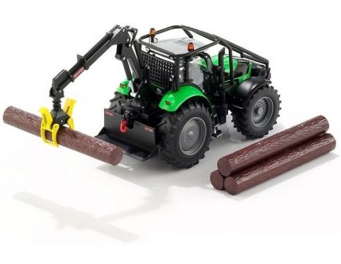 Siku 3657 TRATTORE FORESTA CON BENNA FARMER 1/32 Scatola rovinata Modellino
