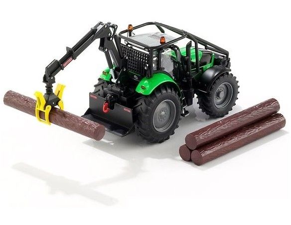 Siku 3657 TRATTORE FORESTA CON BENNA FARMER 1/32 Scatola rovinata Modellino