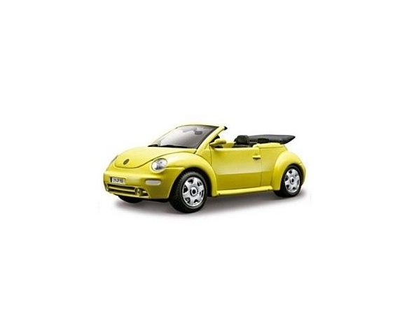Bburago BU25064 VW NEW BEETLE CABRIO KIT METAL YELLOW 1:24 Kit Auto Modellino