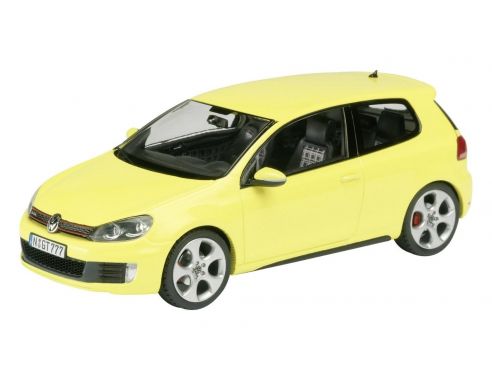 Schuco SH7358 VWGOLF VI 5 GTI YELLOW 1/43 Modellino