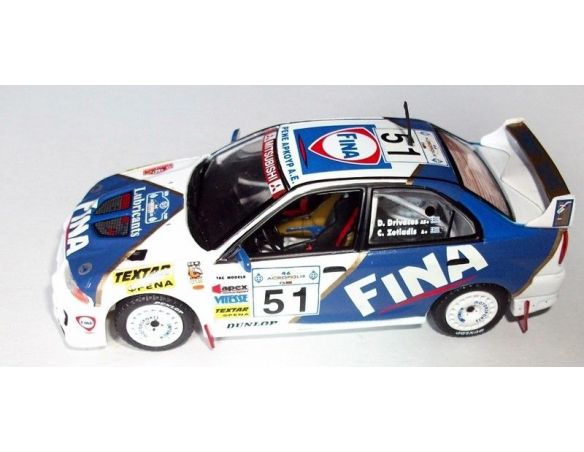 Skid SKM99085 Mitsubishi Lancer Evo V FINA DRIVACOS / ZOTIADIS 1/43 Modellino