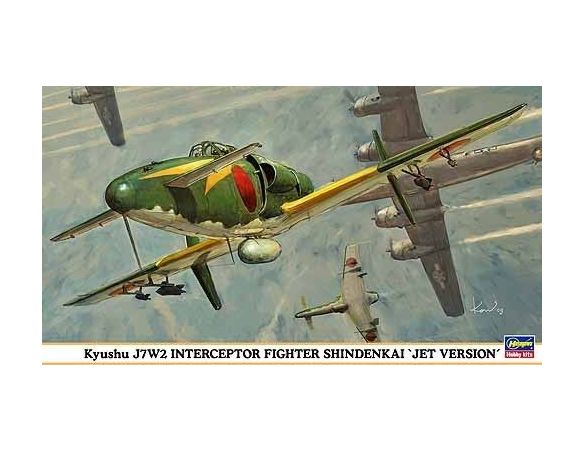 Hasegawa Hobby Kits 09846 KYUSHU J7W2 INTERCEPTOR FIGHTER SHINDENKAI JET VERSION 1/48 KIT DI MONTAGGIO Modellino