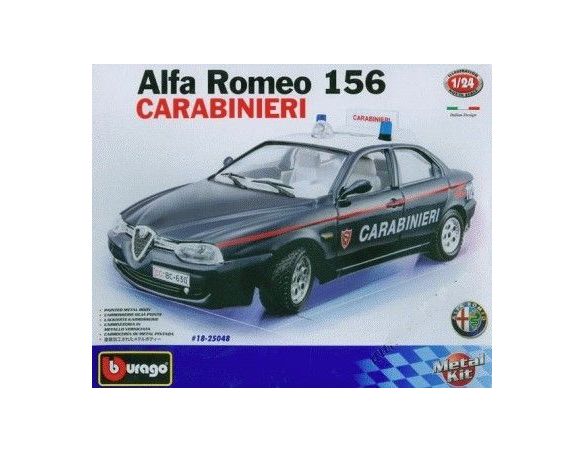 Bburago BU25048 ALFA ROMEO 156 CARABINIERI 1/24  KIT DI MONTAGGIO                            Modellino