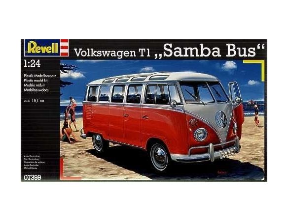 Revell RV07399 VOLKSWAGEN T1 SAMBA BUS 1/24 KIT DI MONTAGGIO Modellino