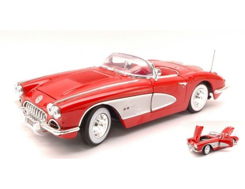 Cararama Motorama MTM73109R CHEVROLET CORVETTE 1958 RED 1:18 Modellino