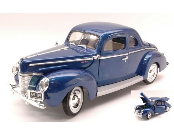 Cararama Motorama MTM73108BL FORD COUPE' 1940 BLUE 1:18 Modellino