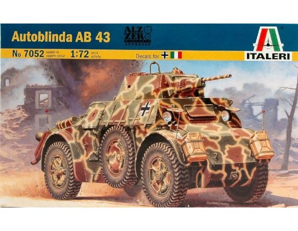 Italeri IT7052 AUTOBLINDA AB 43 KIT 1:72 Modellino
