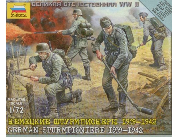 Zvezda Z6110 GERMAN STURMPIONIERE KIT 1:72 Modellino