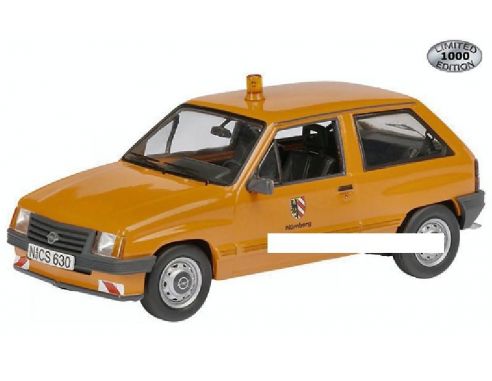 Schuco SH3413 OPEL CORSA A NURNBERG SAFETY 1:43 Modellino