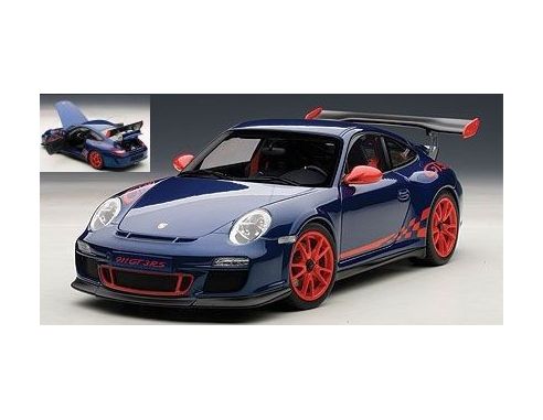Auto Art / Gateway AA78144 PORSCHE 911 (997) GT3 3.8 2011 BLU C/STRISCE ROSSE 1:18 Modellino