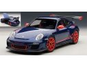 Auto Art / Gateway AA78144 PORSCHE 911 (997) GT3 3.8 2011 BLU C/STRISCE ROSSE 1:18 Modellino