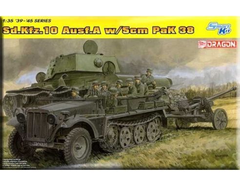 Dragon D6732 SD.KFZ.10 AUSF.A W/5 CM PAK 38 KIT 1:35 Modellino