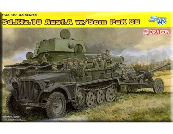 Dragon D6732 SD.KFZ.10 AUSF.A W/5 CM PAK 38 KIT 1:35 Modellino