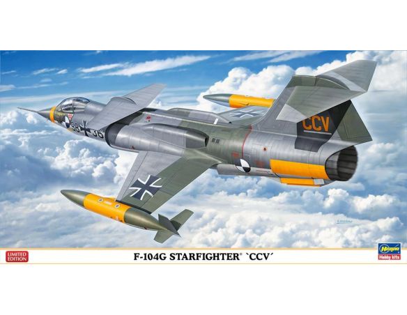 Hasegawa HG1987 F-104G STARFIGHTER CCV KIT 1:72 Modellino