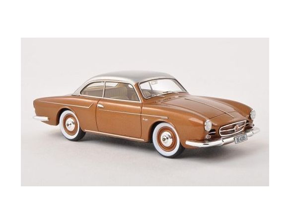 Neo Scale Models NEO46205 BEUTLER COUPE' (VW PORSCHE) 1957 BROWN/SILVER 1:43 Modellino