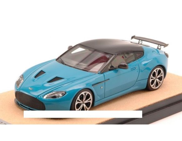 Tecnomodel TMDMI52AZ ASTON MARTIN V12 ZAGATO 2012 BABY BLU W/BLACK ROOF ED.LIM.PCS 10 1:43 Modellino