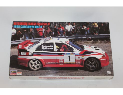 Hasegawa Mitsubishi Lancer Evolution V 1998 Catalunya Rally kit 1/24 Modellino