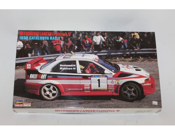 Hasegawa Mitsubishi Lancer Evolution V 1998 Catalunya Rally kit 1/24 Modellino