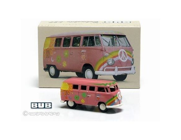 Bub 06557 VW T1 BUS FLOWER POWER 1/87 Modellino