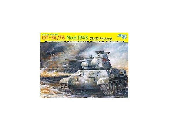 Dragon D6614 OT-34/76 Mod. 1943 (No. 112 Factory) KIT 1:35 Kit Mezzi Militari Modellino