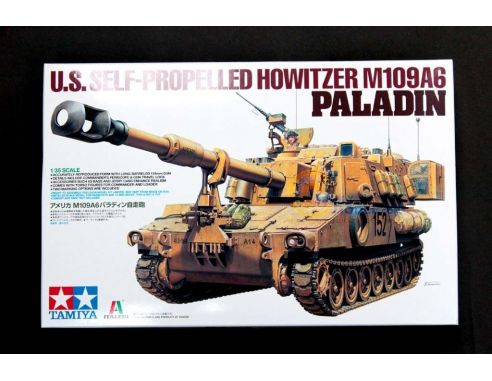Tamiya TA37012 U.S. SELF-PROPELLED HOWITZER M109A6 PALADIN KIT 1:35 Kit Mezzi Militari Modellino