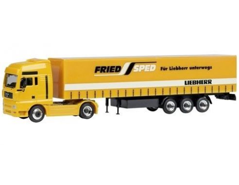 Schuco 269396 CAMION FRIED SPED LIEBHERR 1/87 Modellino