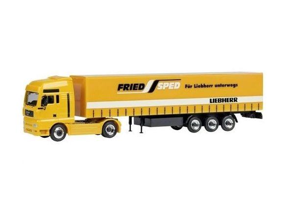 Schuco 269396 CAMION FRIED SPED LIEBHERR 1/87 Modellino