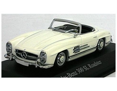 Minichamps 400039034 MERCEDES BENZ 300 SL ROADSTER W198 II 1957 White 1/43 Modellino