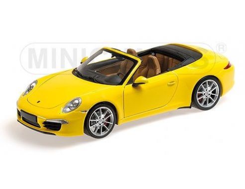 MINICHAMPS 100061031 PORSCHE 911 CARRERA S CABRIO 991 2012 YELLOW Modellino