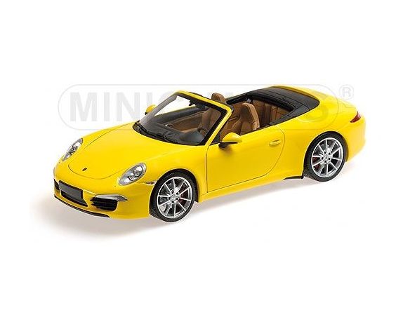 MINICHAMPS 100061031 PORSCHE 911 CARRERA S CABRIO 991 2012 YELLOW Modellino