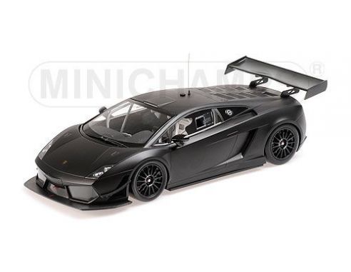 MINICHAMPS 151111100 LAMBORGHINI GALLARDO LP600+ GT3 2011 STREET MATT BLACK Modellino