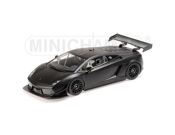 MINICHAMPS 151111100 LAMBORGHINI GALLARDO LP600+ GT3 2011 STREET MATT BLACK Modellino