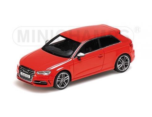 MINICHAMPS 437013020 AUDI S3 RED 2013 3 PORTE Modellino