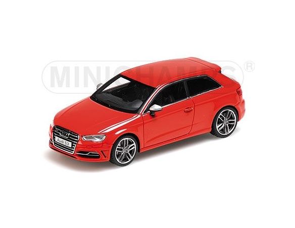 MINICHAMPS 437013020 AUDI S3 RED 2013 3 PORTE Modellino