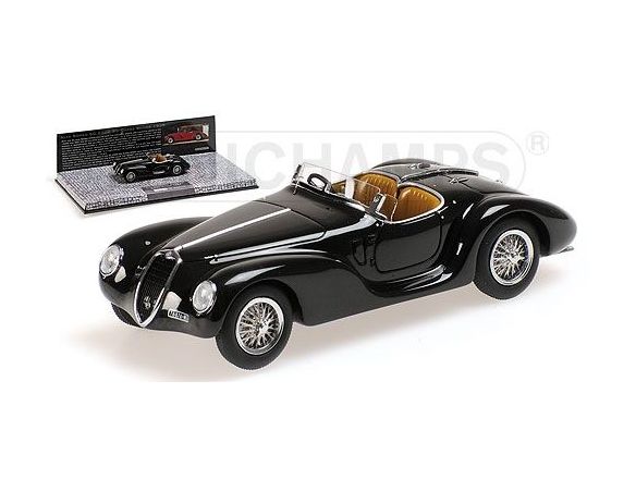 MINICHAMPS 437120231 ALFA ROMEO 6C CORSA SPIDER 1939 BLACK Modellino
