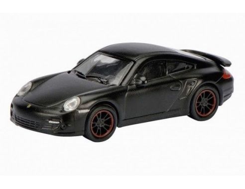 Schuco 26094 PORSCHE 911 TURBO MATT BLACK 1/87 Modellino