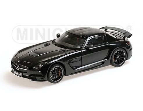 MINICHAMPS 110033020 MERCEDES BENZ SLS AMG BLACK SERIES 2013 BLACK METALLIC Modellino