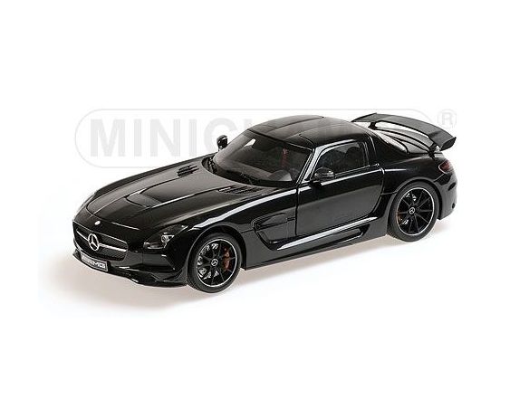 MINICHAMPS 110033020 MERCEDES BENZ SLS AMG BLACK SERIES 2013 BLACK METALLIC Modellino