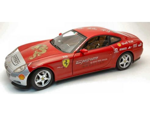 Hot Wheels L7127 FERRARI 612 TOUR CHINA 2005 RED 1:18 Modellino