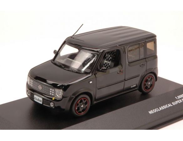 J-Collection JC20086BK NISSAN CUBE SX 2003 NEOCLASSICAL SUPER BLACK 1:43 Modellino