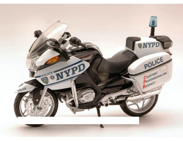New Ray NY44073 BMW R1200RT NYPD POLICE 1:12 Modellino