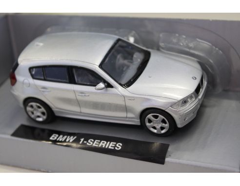 New Ray NY19113 BMW 1- series grigio metalizzato 1/43 auto                                      Modellino