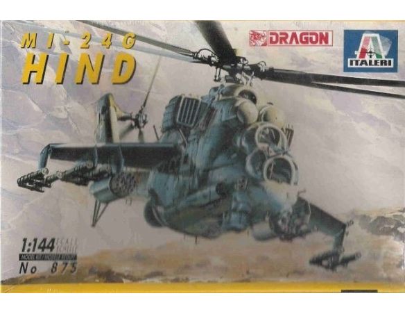 Italeri Dragon IT875 MI-24G HIND KIT Militari  1:144     Modellino