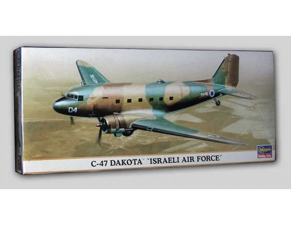 Hasegawa 10654 C-47 DAKOTA ISRAELI AIR FORCE 1:200 KIT Militari Modellino