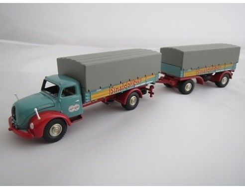 Bub 07450 MAGIRUS S6500 PICK UP 1/87 TRAILER Modellino