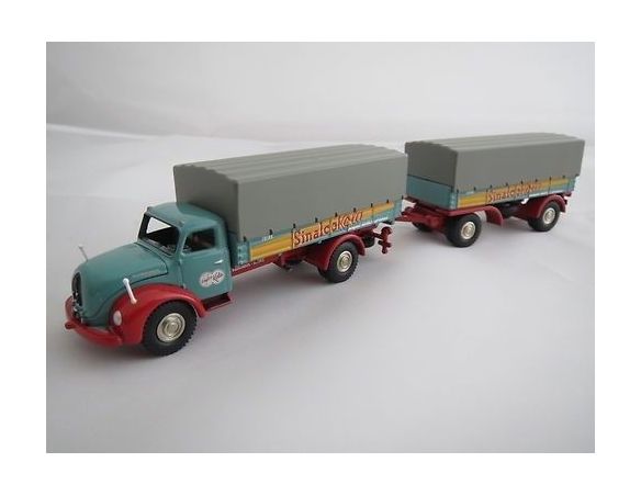 Bub 07450 MAGIRUS S6500 PICK UP 1/87 TRAILER Modellino