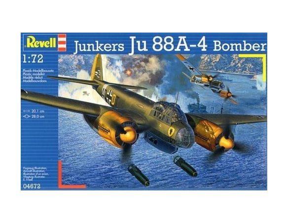 Revell RV04672 JUNKERS JU 88A-4 BOMBER 1:72 KIT Modellino