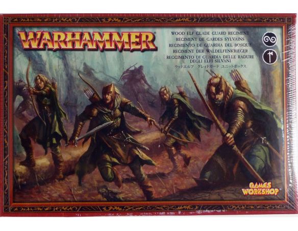 Games Workshop Warhammer 92-05 REGGIMENTO DI GUARDIA DELLE RADURE DEGLI ELFI SILVANI Personaggi Modellino