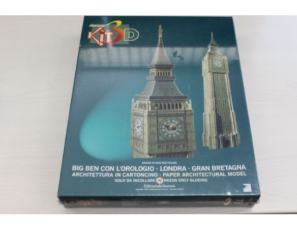 Domus Kit 3d BIG BEN CON L'OROLOGIO - LONDRA - GRAN BRETAGNA cartoncino Modellino