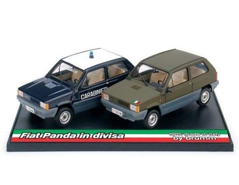 Brumm BMDC005 FIAT PANDA CARABINIERI/ESERCITO ITALIANO 1:43 Modellino